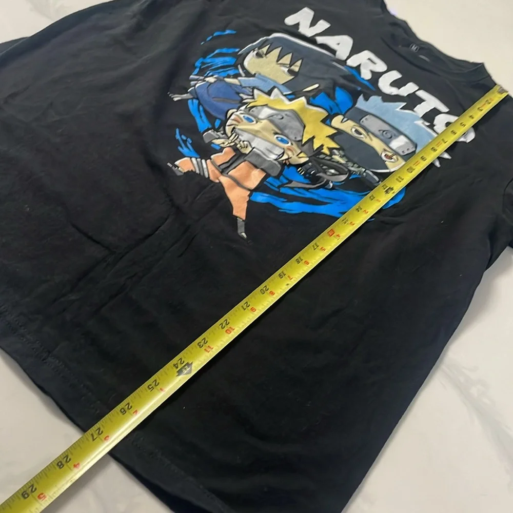 Naruto Shippuden Adult Black Tee Shirt Size Anime Kakashi Sasuke - Picture 6 of 7